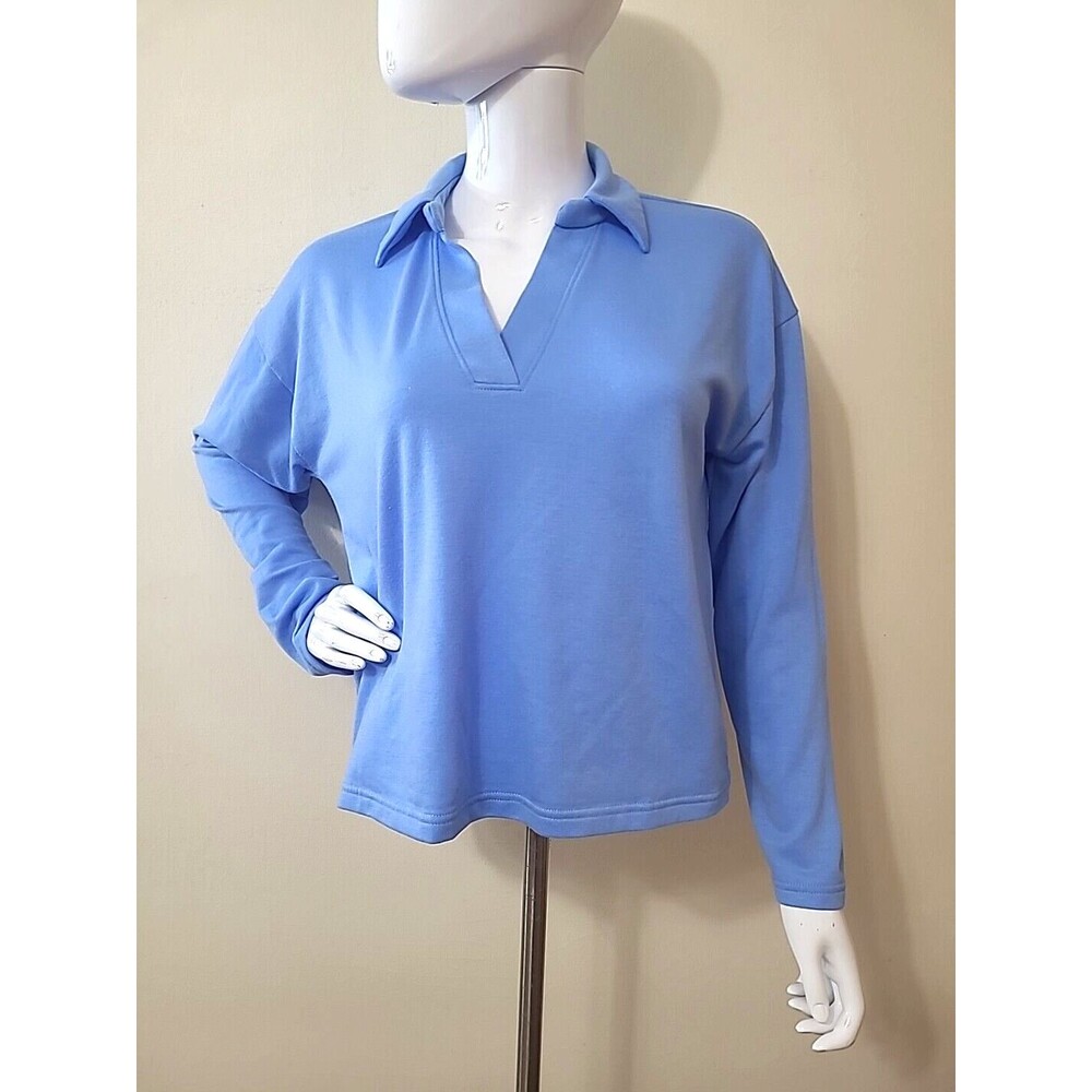 J Crew Womens Long Sleeve V Neck Collar Size Medium